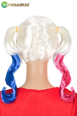 PARRUCCA TRECCE BICOLORE